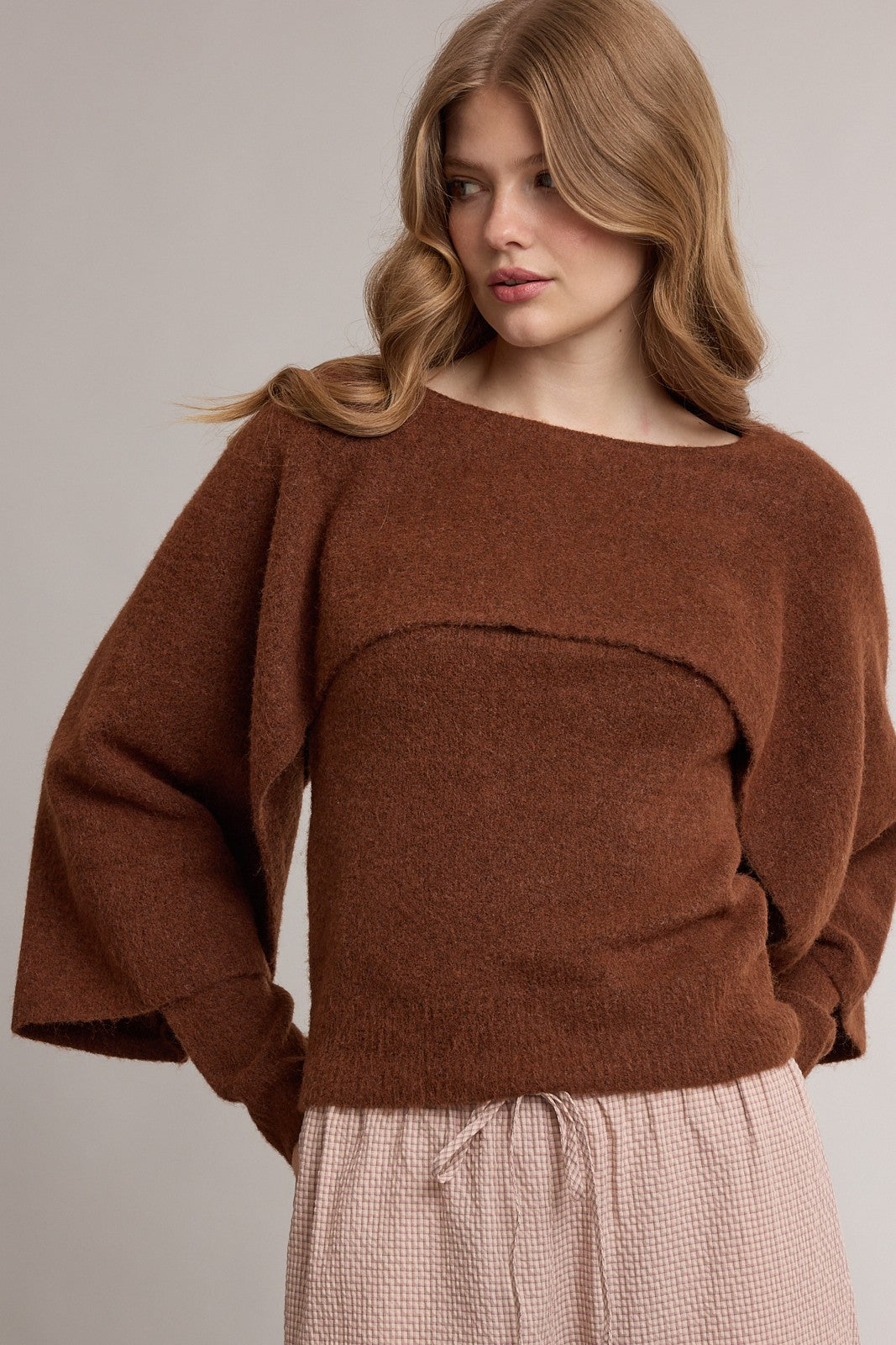 Layered Cape Sweater