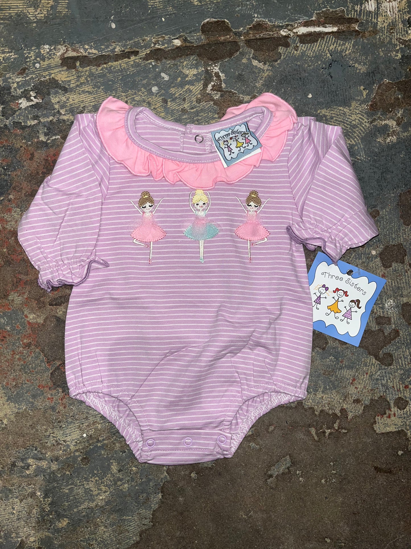 Ballerina Applique LS Bubble