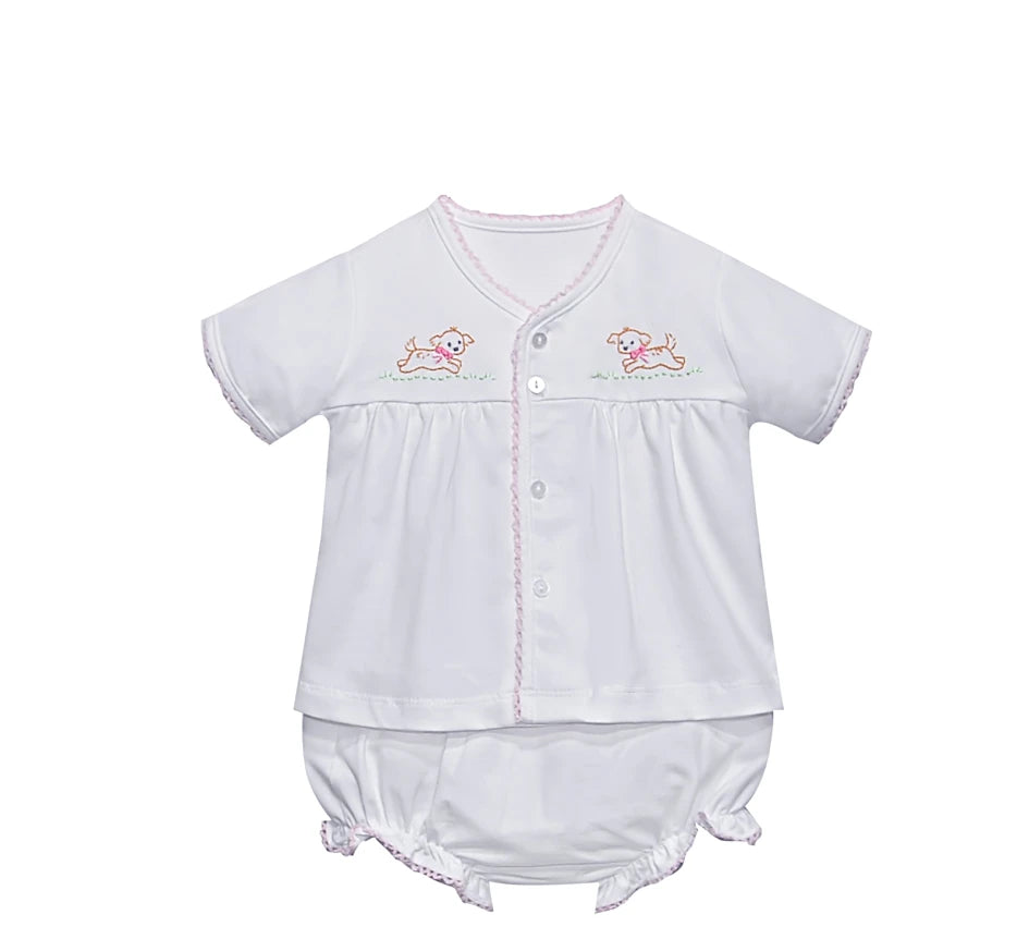 Brennan Girl Diaper Set- Dogs