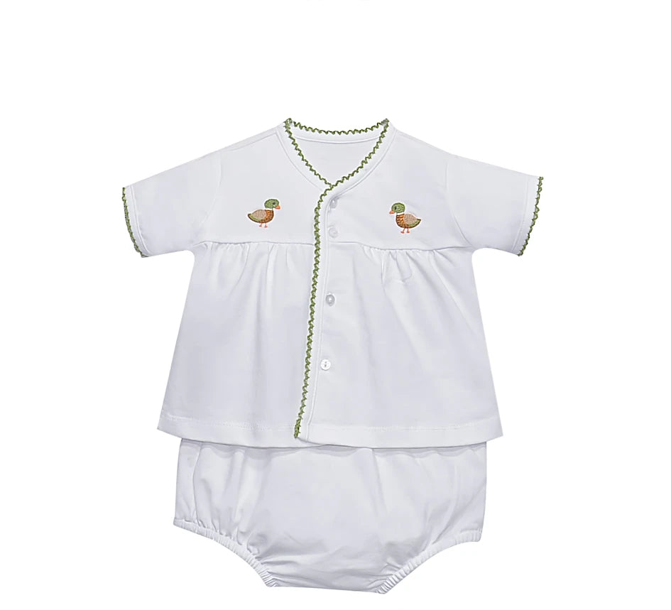 Brennen Unisex Diaper Set- Ducks