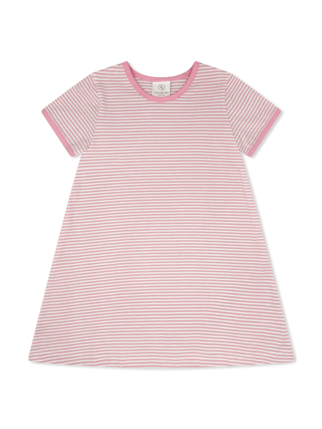 Faith Dress- Pretty Pink Stripe