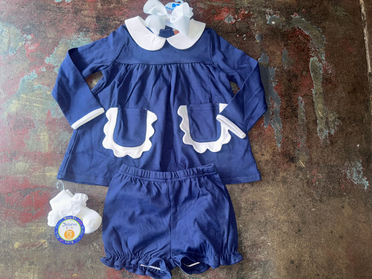 Reese Bloomer Set- Navy