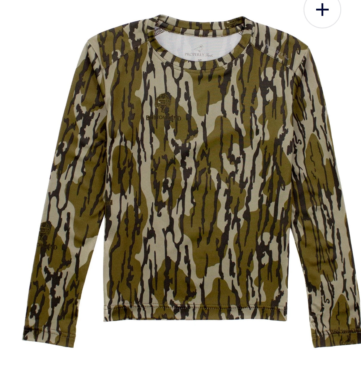 Boys Ravine Tee LS Mossy Oak Original Bottomland
