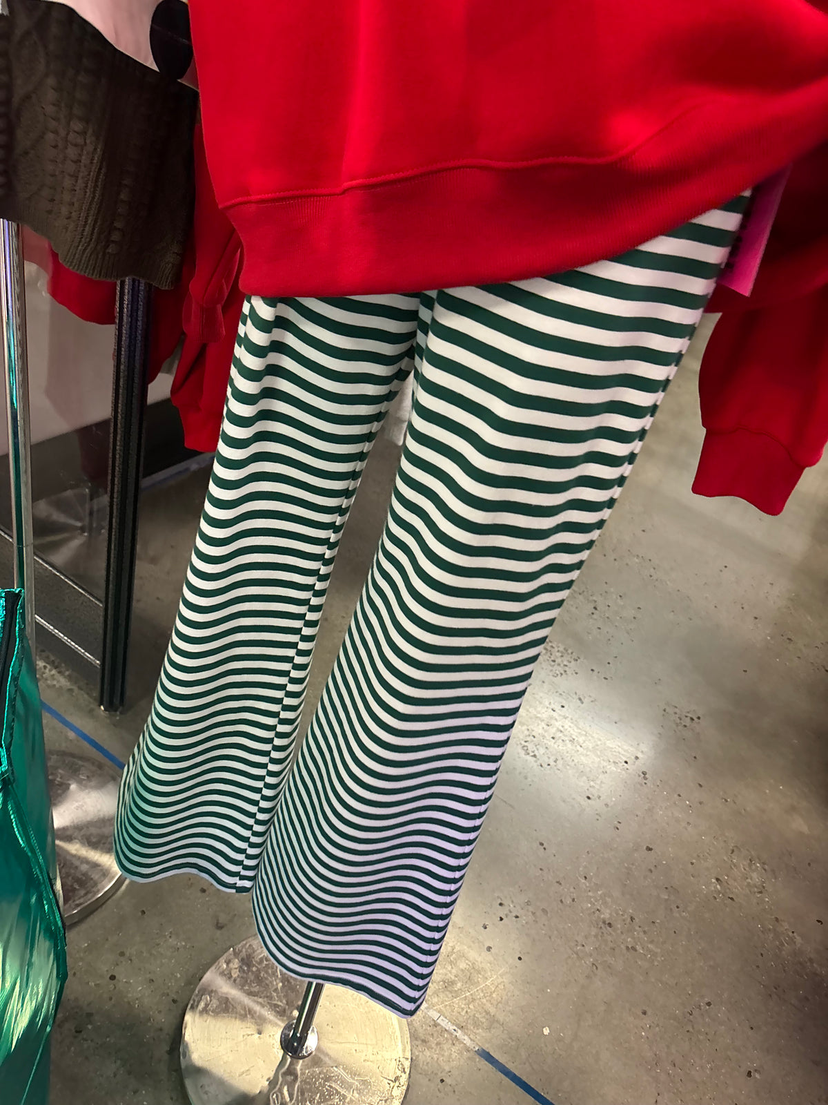 Christmas Colored Stripe Pants