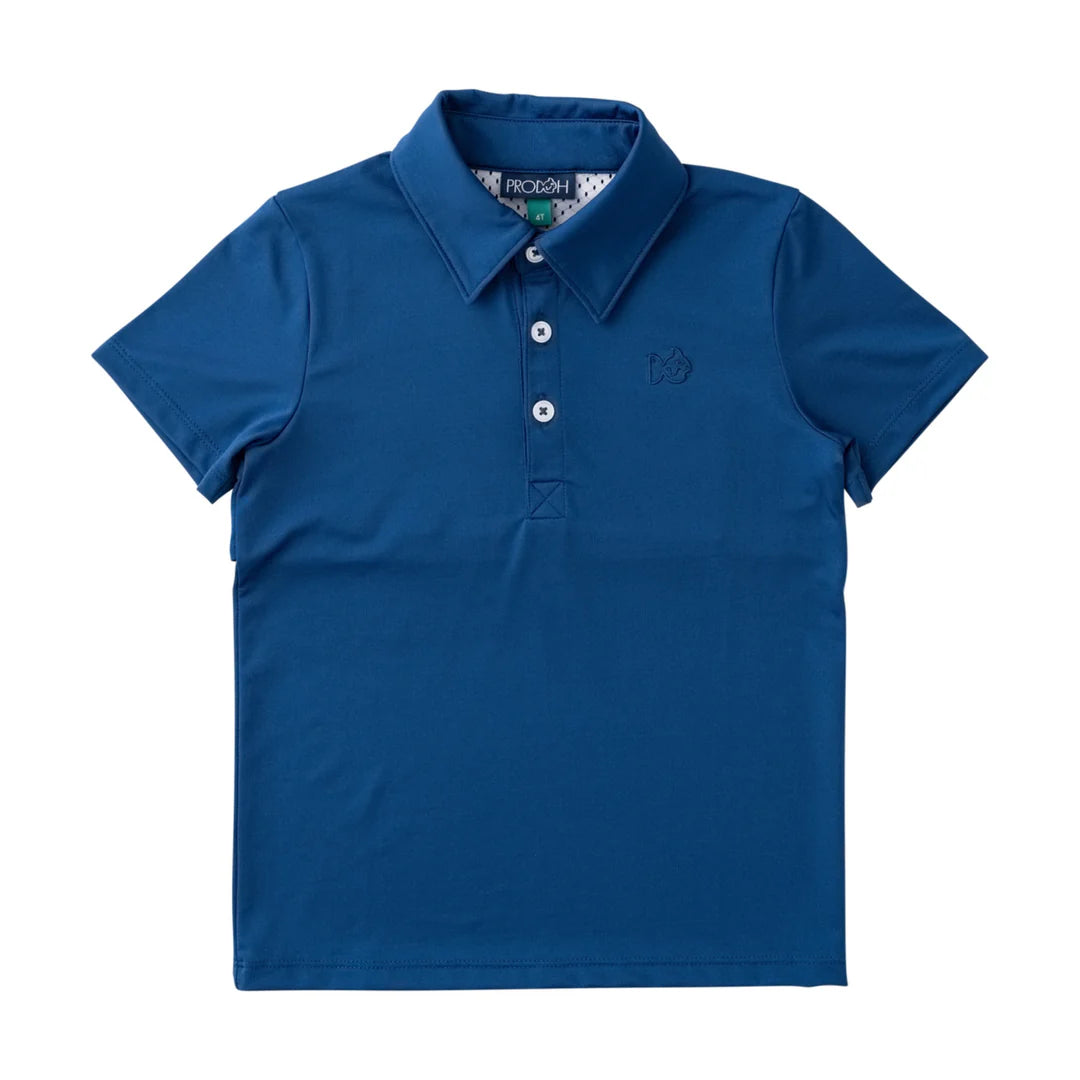 Short Sleeve Pro Performance Polo-Navy Peony