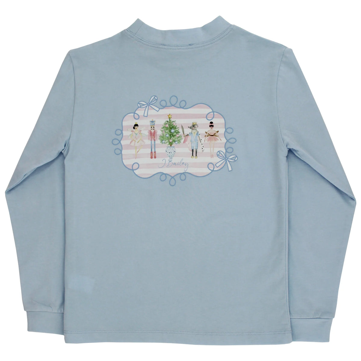 Girls L/S Nutcracker Tee- Bayberry