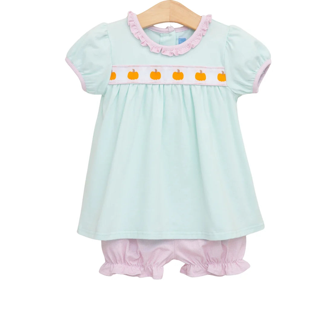 Pumpkin Rowe Bloomer Set