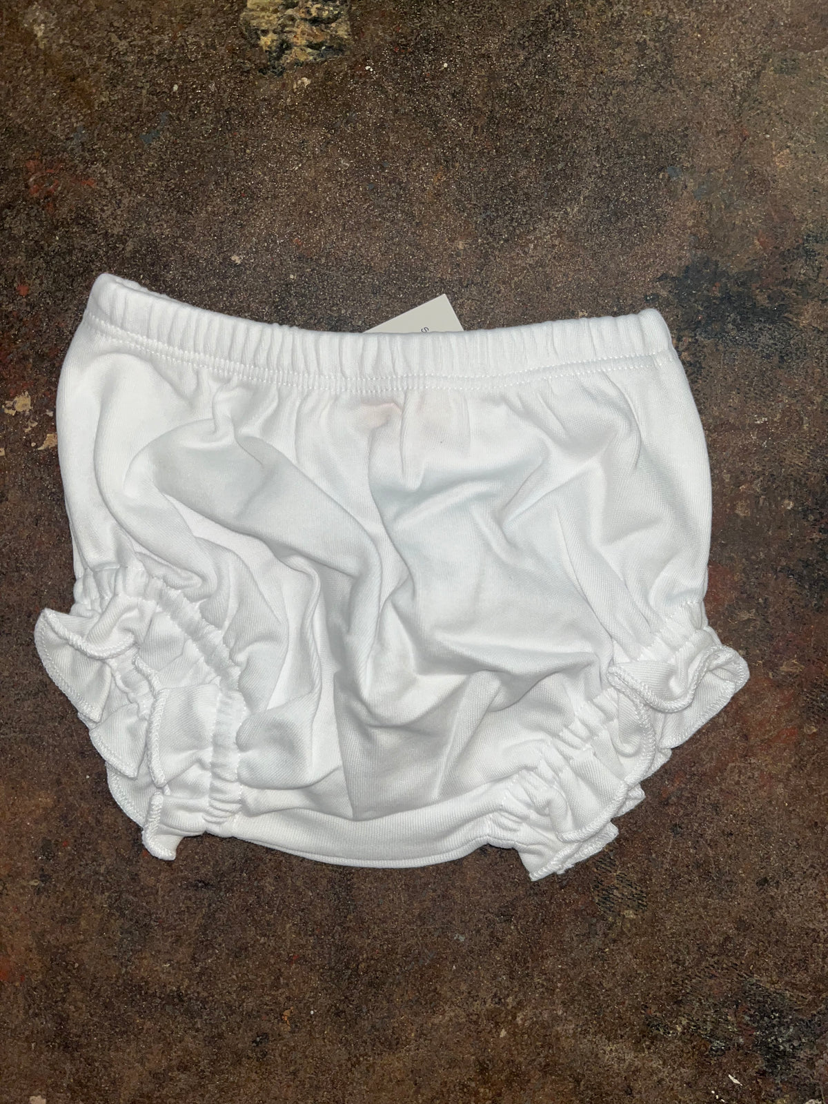 Interlock Diaper Cover- Plain White