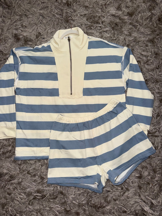 Striped Knit Set