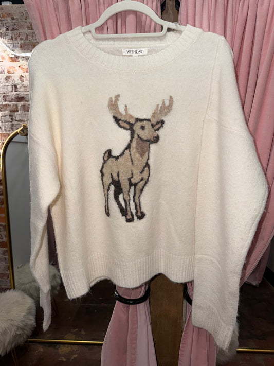 Deer Graphic Sweater