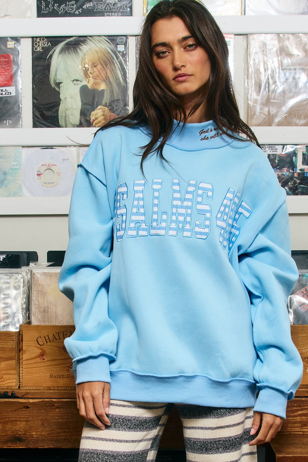 Mock Neck Sweatshirt