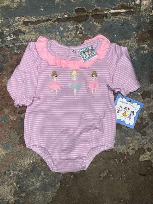 Ballerina Applique LS Bubble