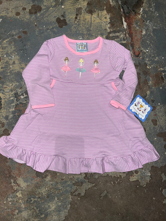 Ballerina Applique LS Dress