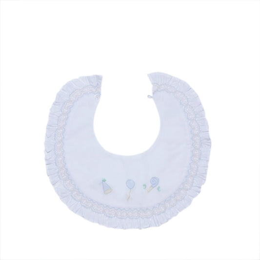 White Bib- Boy Smocked Celebration