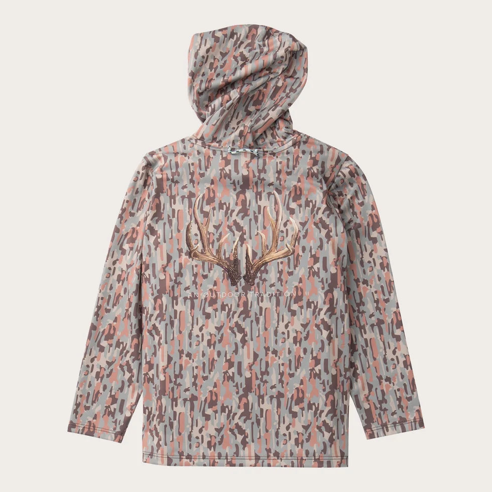 Boys' Pro Performance Hoodie T-Shirt- Neutral Camo