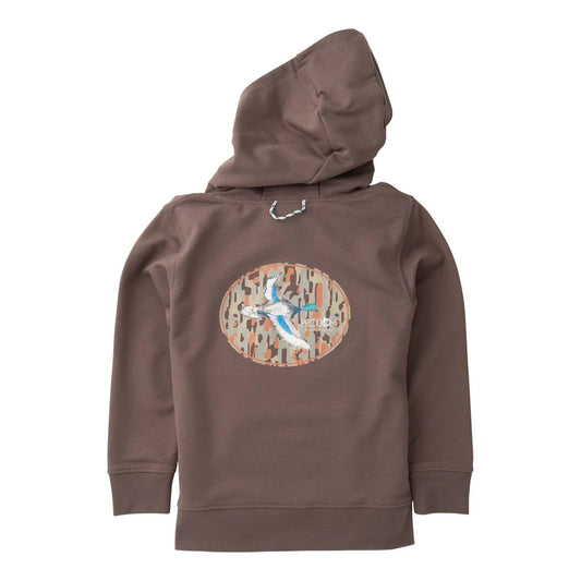 Boys' Spinnerbait Hooded Sweatshirt- Coffee Quartz