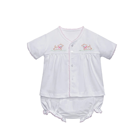 Brennan Girl Diaper Set- Dogs