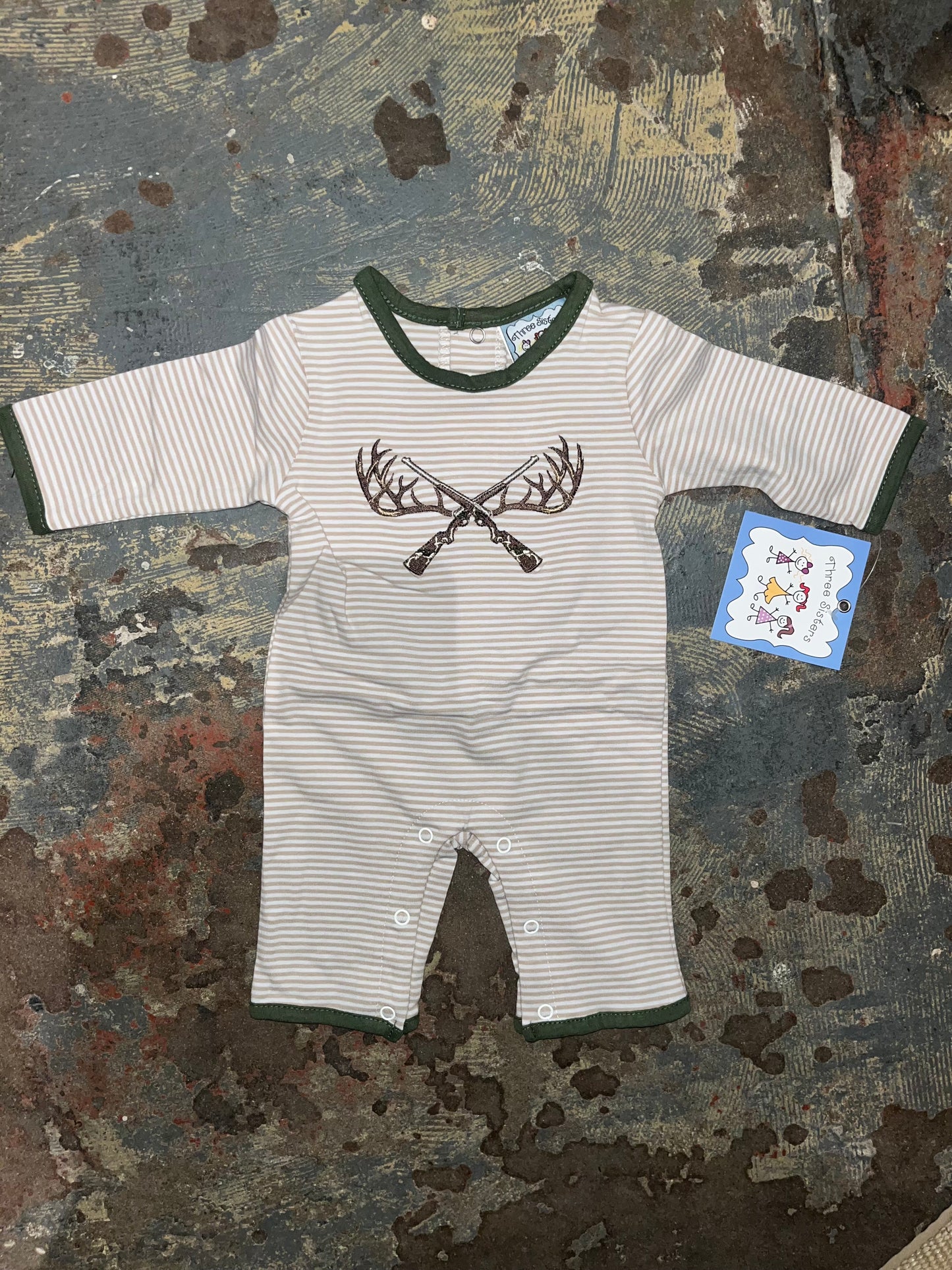 Deer Hunting Boys Romper