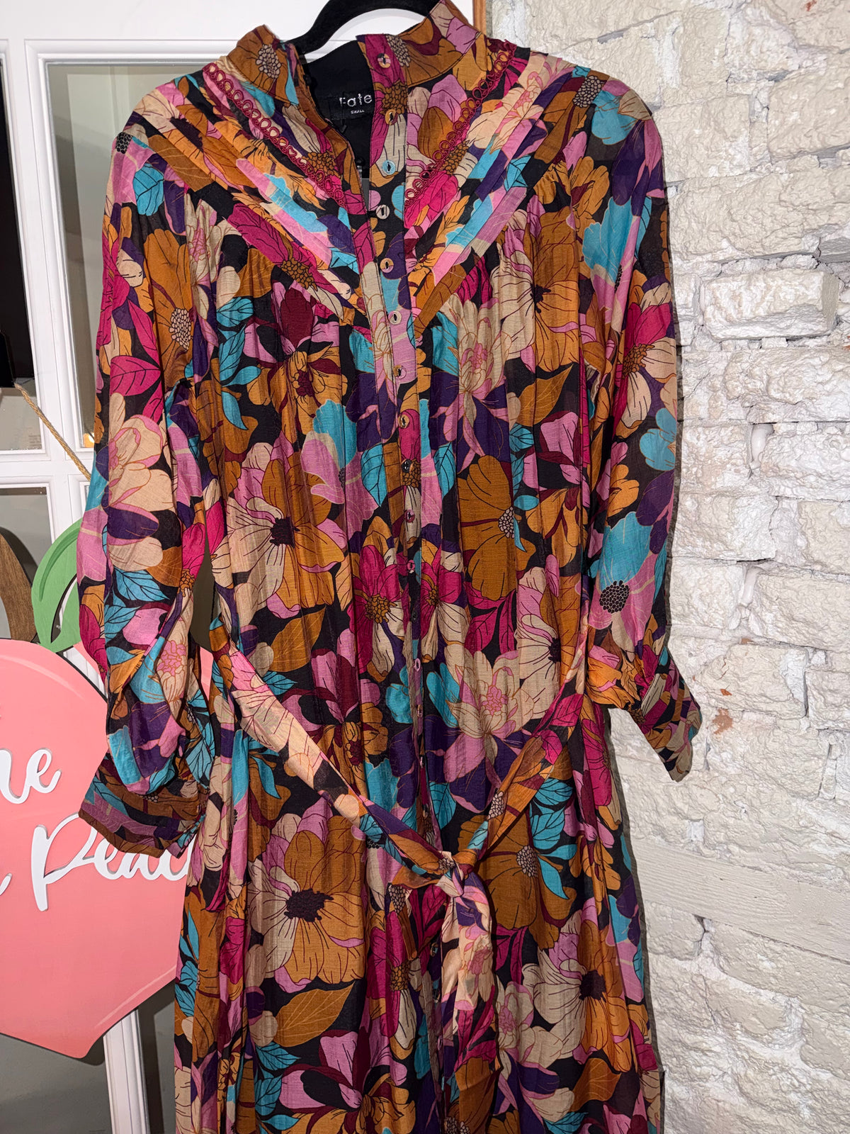 Floral Print Button Down Maxi