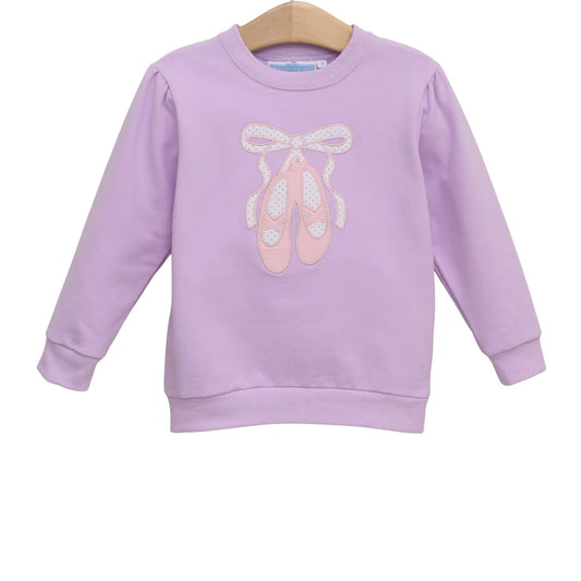 French Terry Pullover- Ballet Shoes