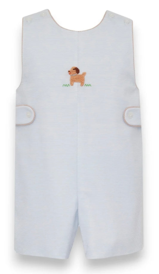Puppies Blue Knit Stripe Short Jon Jon