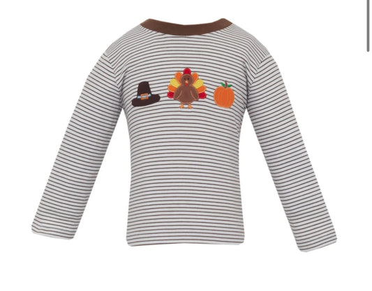 Thanksgiving Brown Knit Shirt