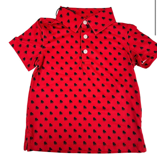 Bulldog GA Outline Polo