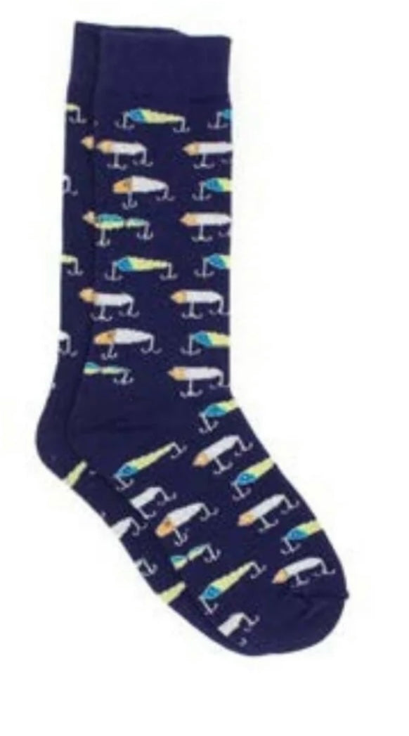 Boys Lucky Duck Sock Vintage Lures