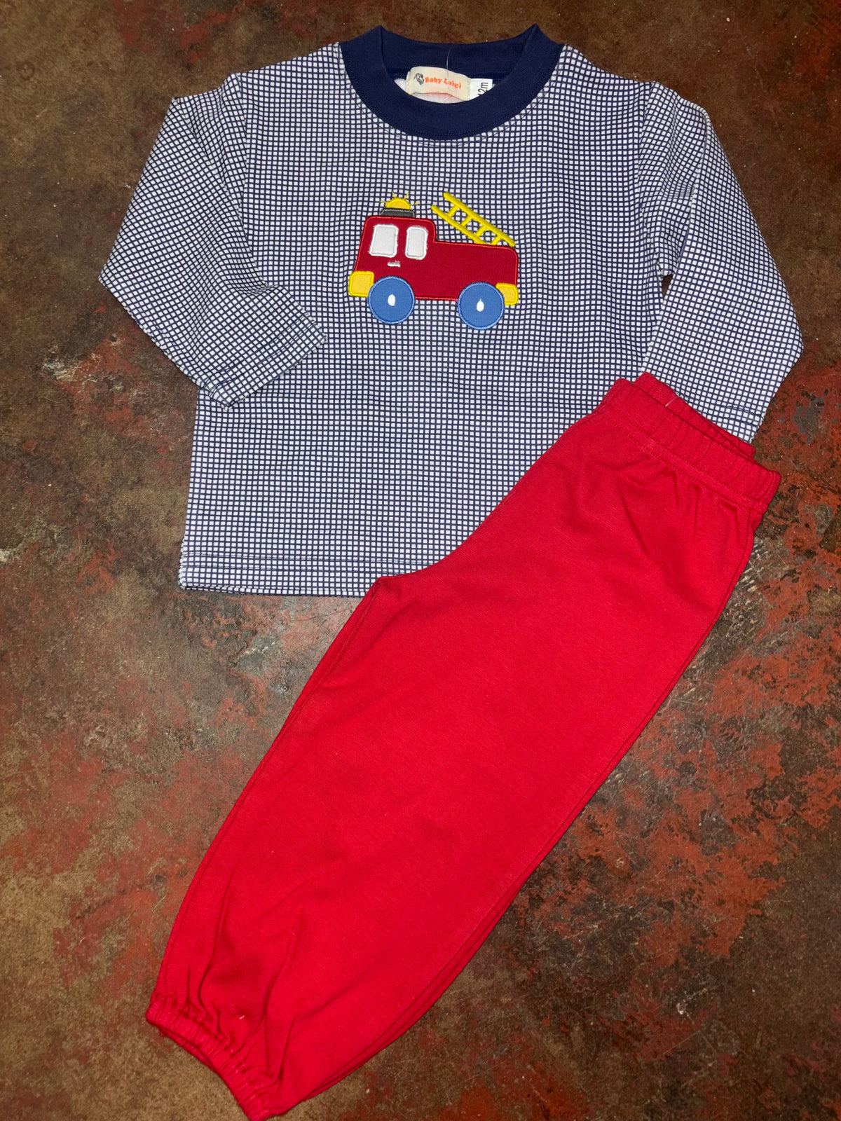 Boys Firetruck Shirt