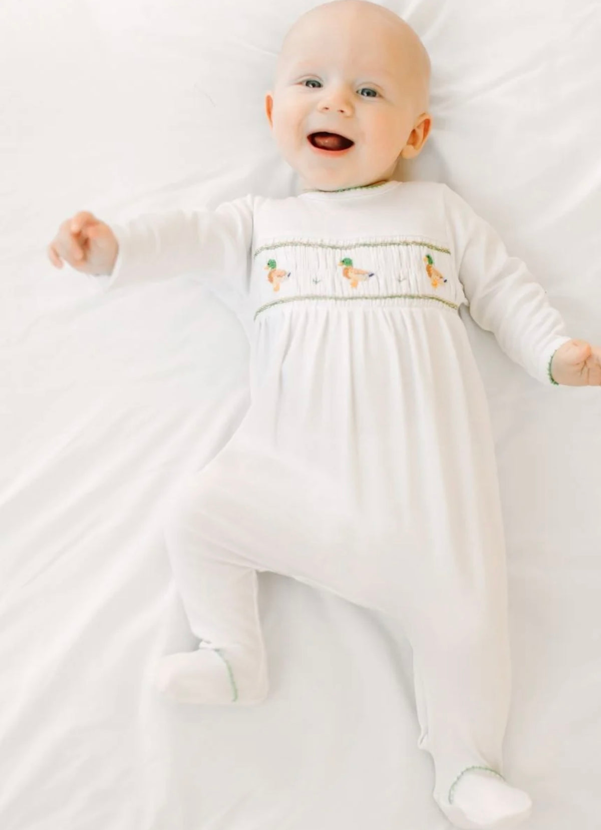 Mallard Moments Smocked Footie