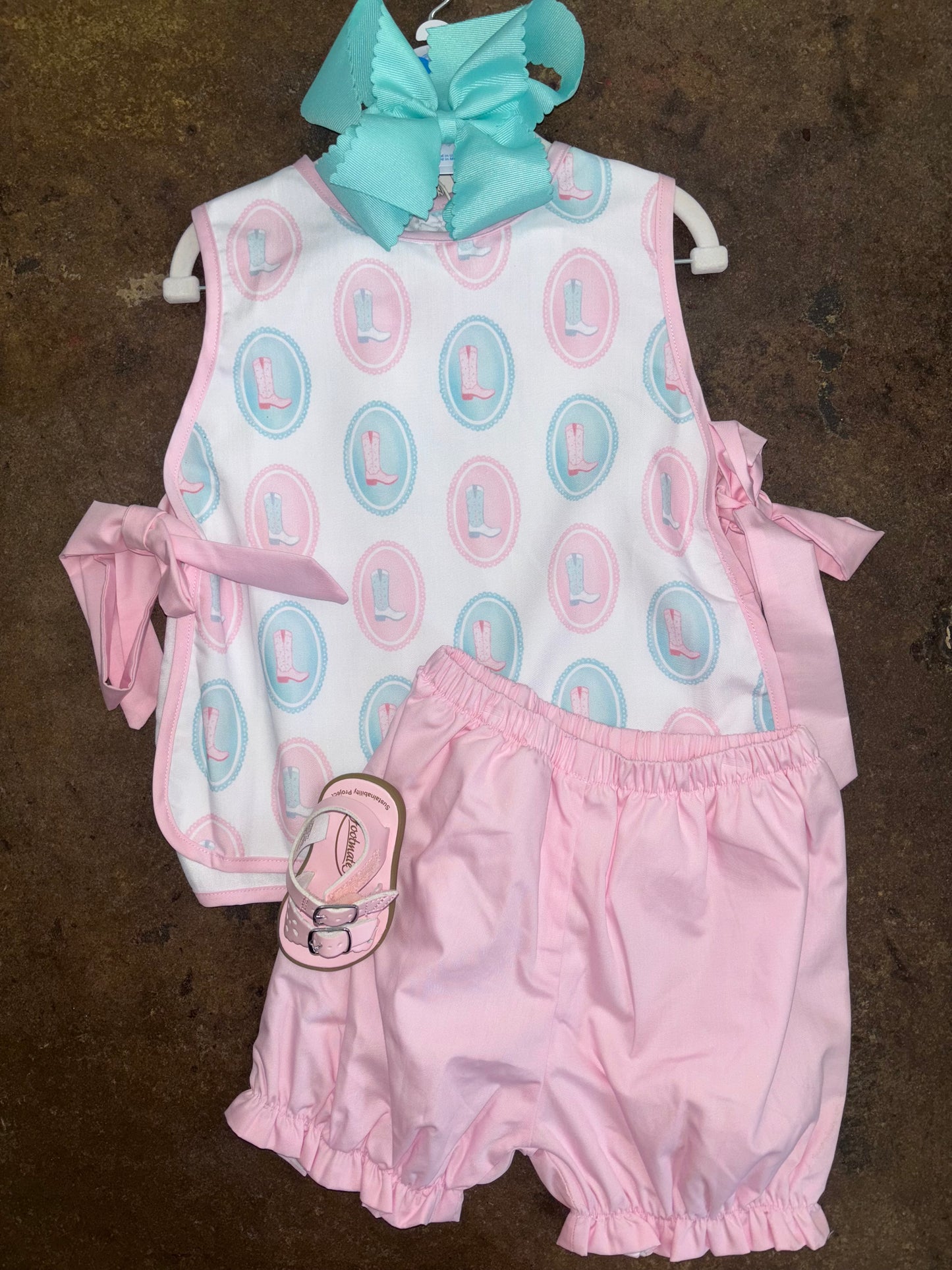 HH Girls Oval Boot Side Tie Bloomer Set