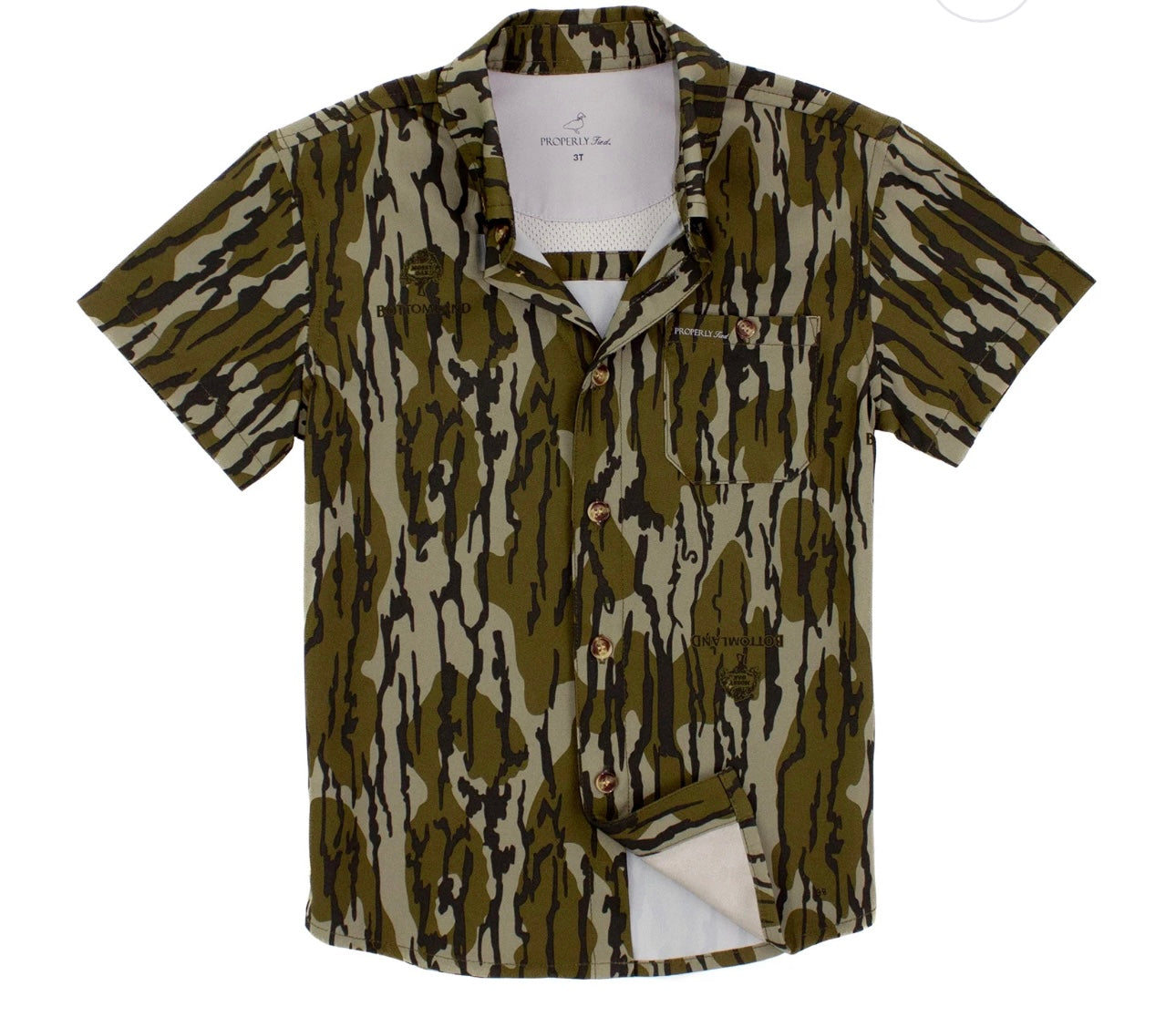 Boys Sportsman Field Shirt Mossy Oak Original Bottomland