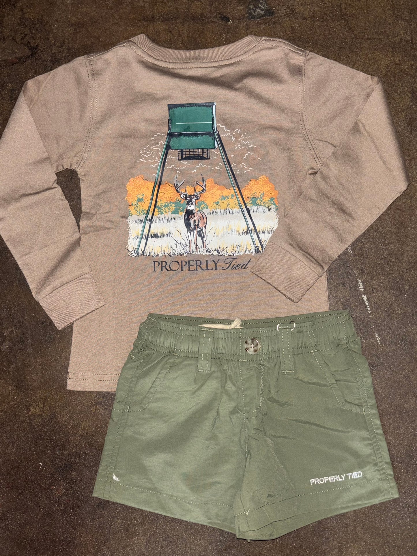 Boys Deer Feeder LS Walnut