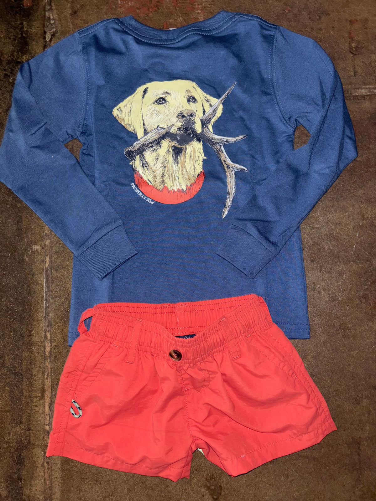 PT Boys Antler Lab LS Tee