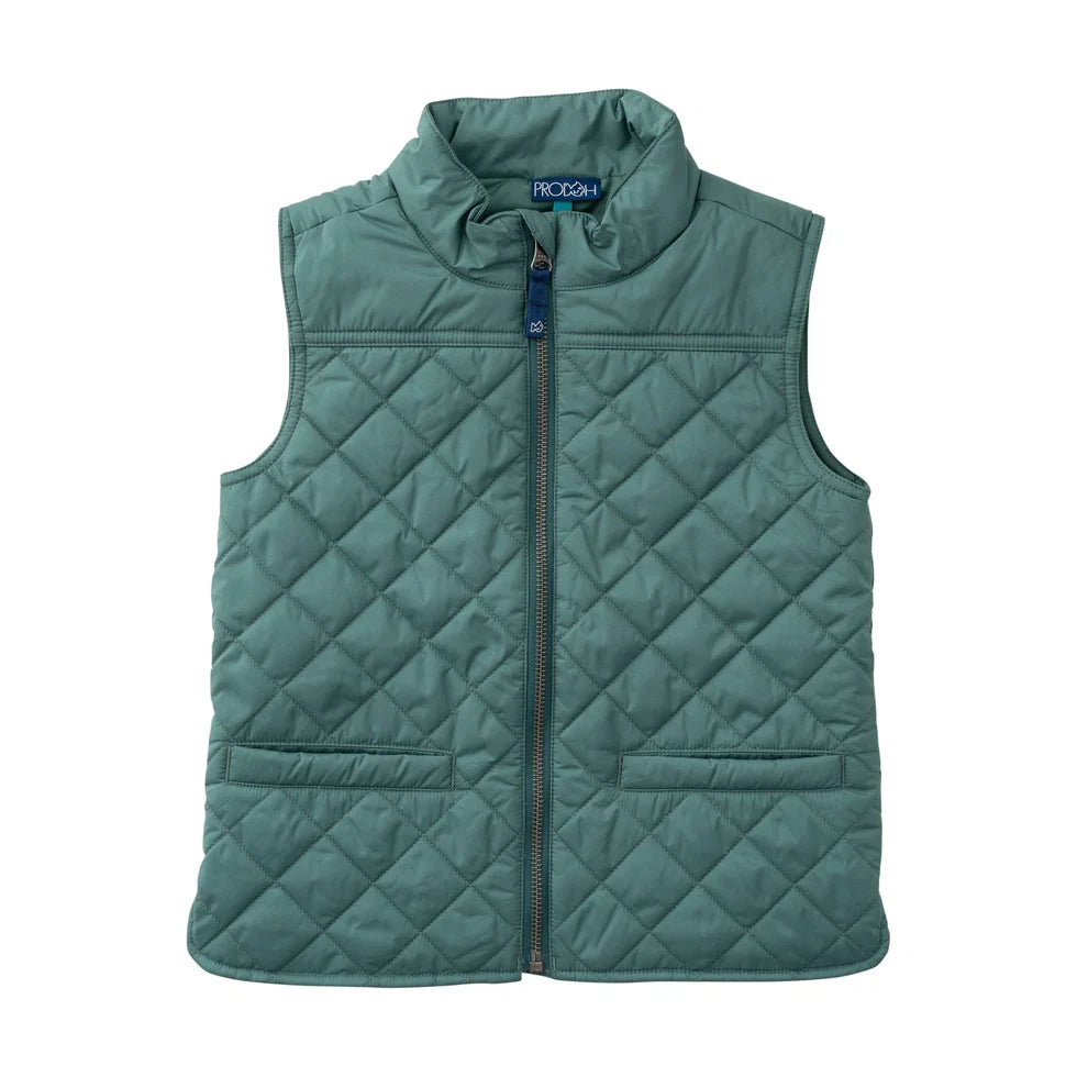 Kid's Pro Quilted Vest- Smoke Pine