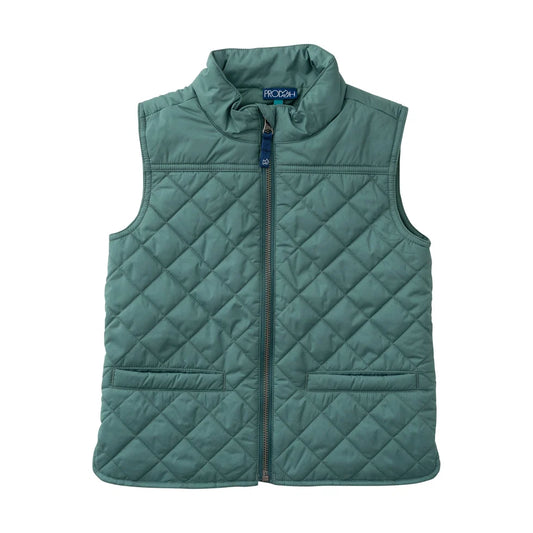 Kid's Pro Quilted Vest- Smoke Pine