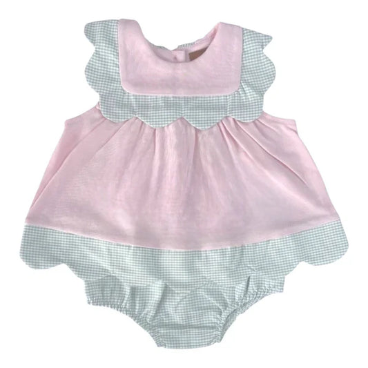 Lila Bloomer Set- Pink & Green