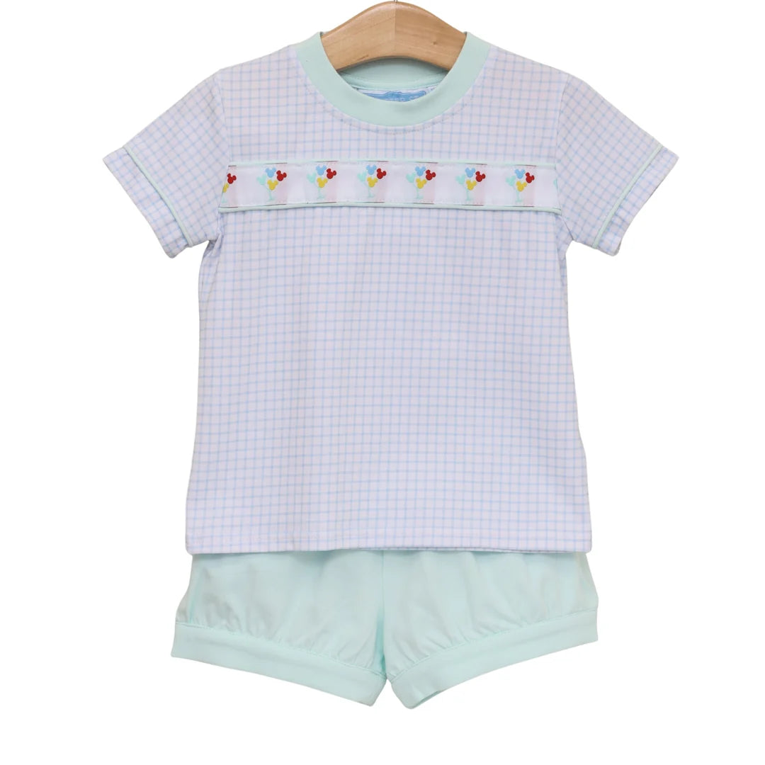 Magical Balloons Banded Short Set