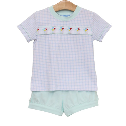 Magical Balloons Banded Short Set