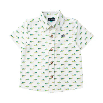 Short Sleeve Button Down Shirt- Mahi Mahi