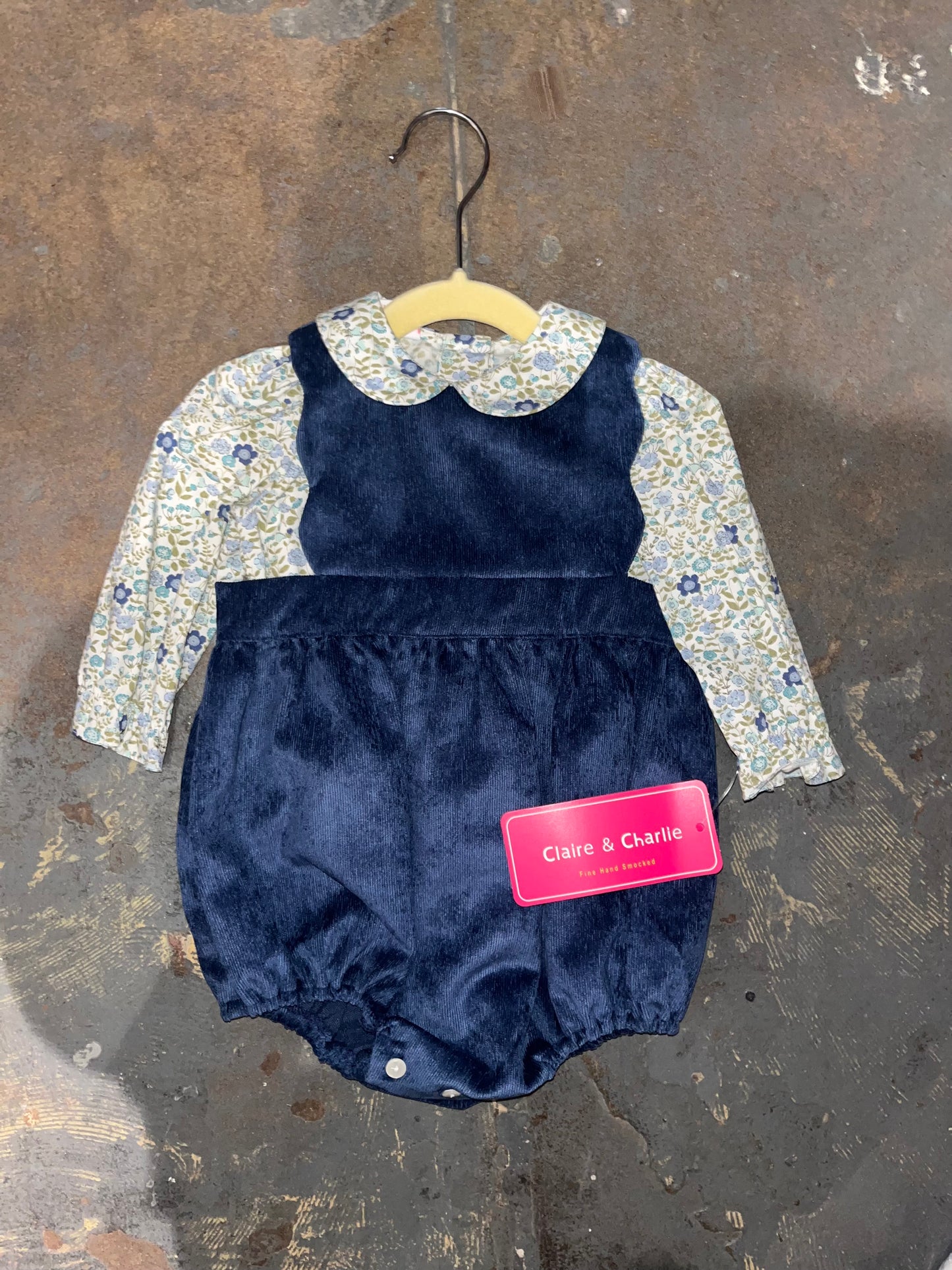Navy Corduroy Bubble