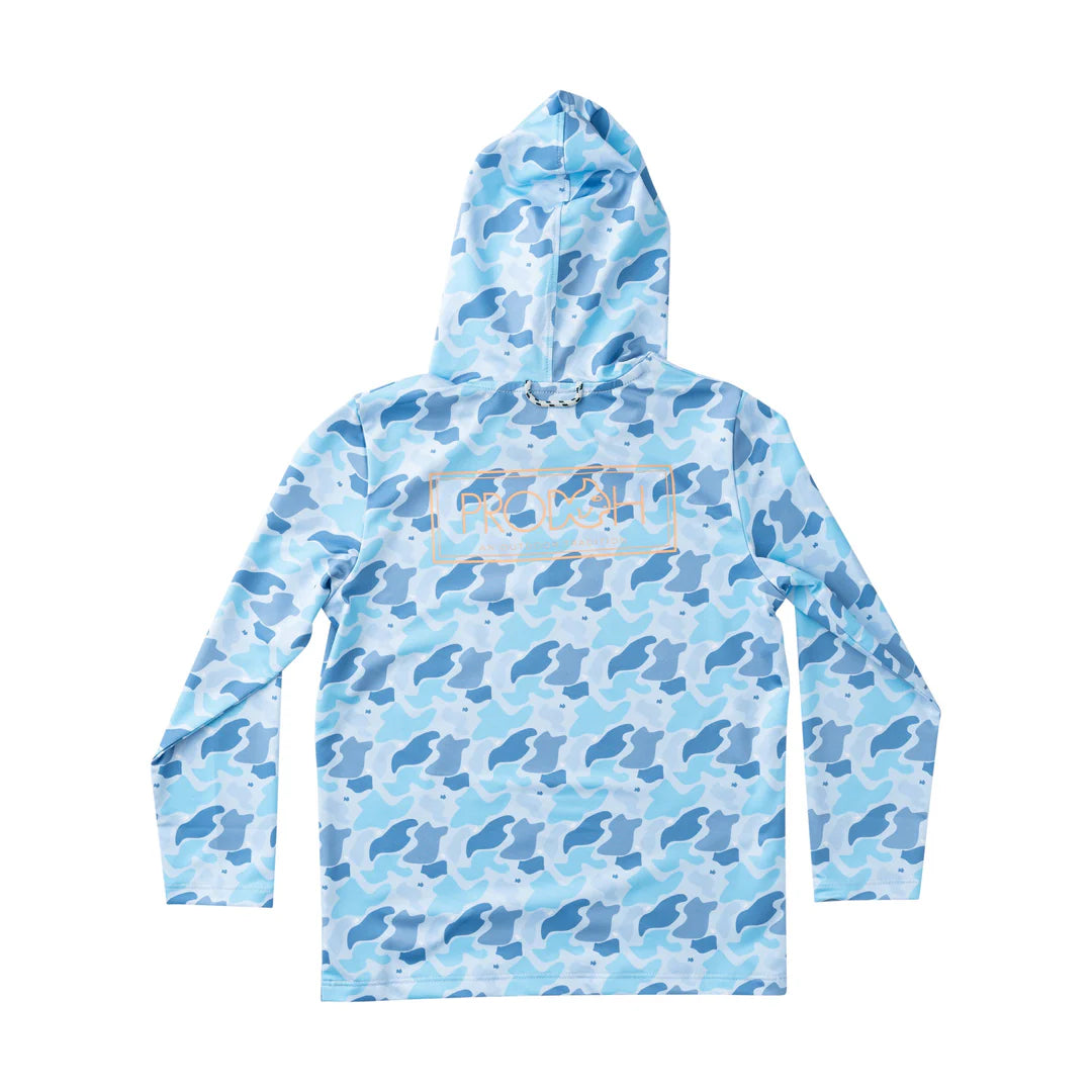 Pro Performance Hoodie T-shirt- Windsurfer Camo