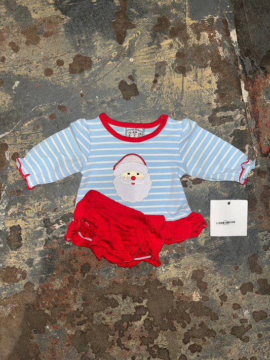 Santa Applique Bloomer Set
