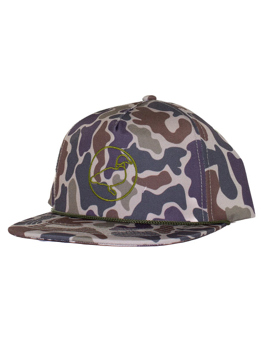 Boys Sportsman Rope Hat Vintage Camo
