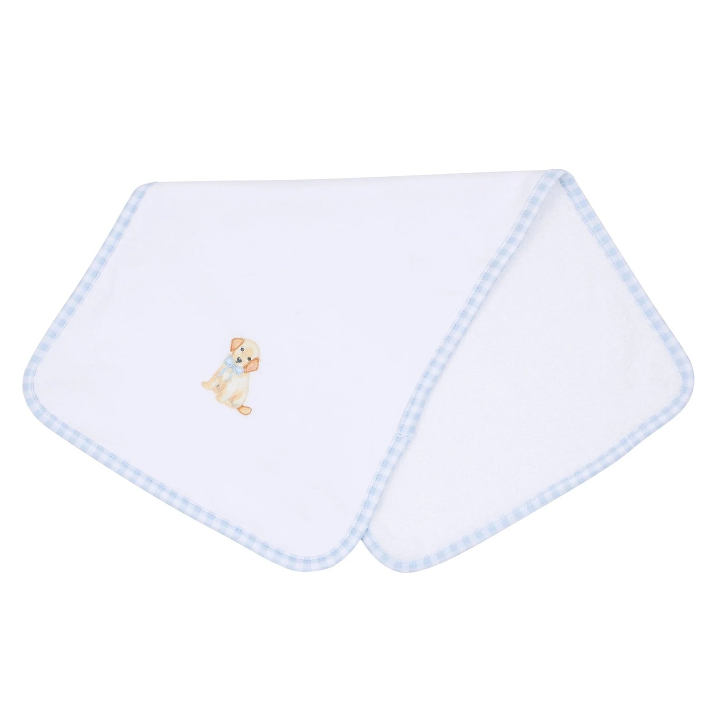 Sweet Golden Burp Cloth- Light Blue