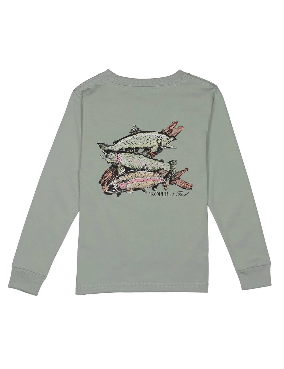 Boys Trout Trio LS Chrome Grey