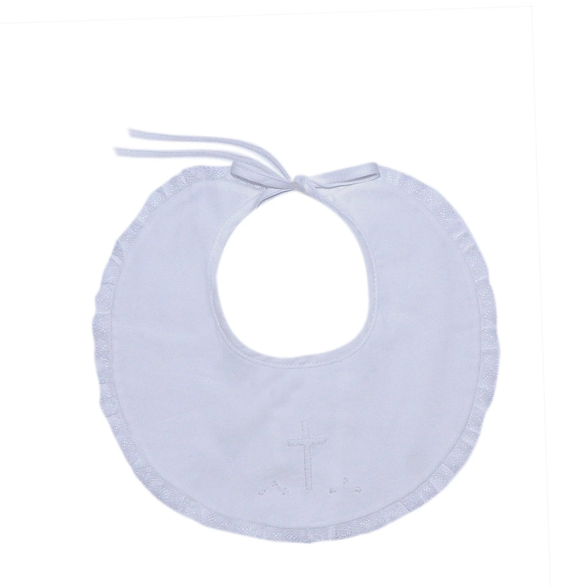 White Bib w/ Cross