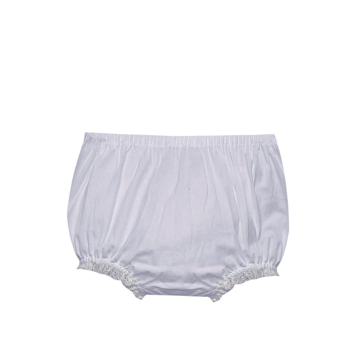 White Landon Diaper Cover- Ecru Lace (3 Pack)