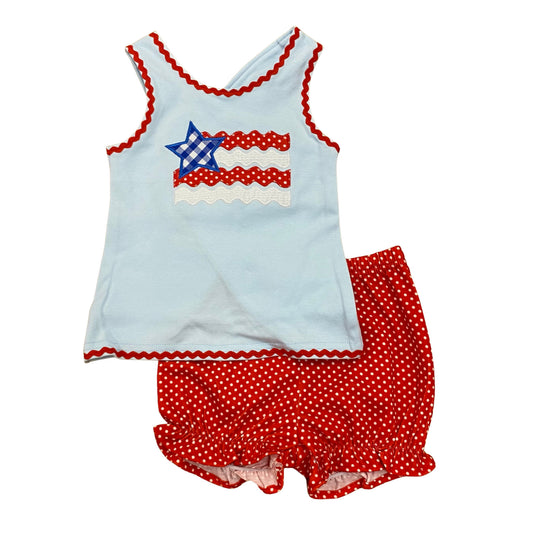 Flag Applique Crossback Bloomer Set